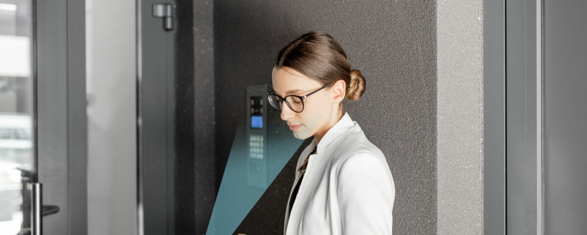 Guest trying to enter a building